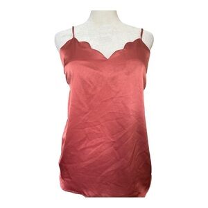 Monteau Los Angeles Terra Cotta Y2K Camisole Slip Top Small